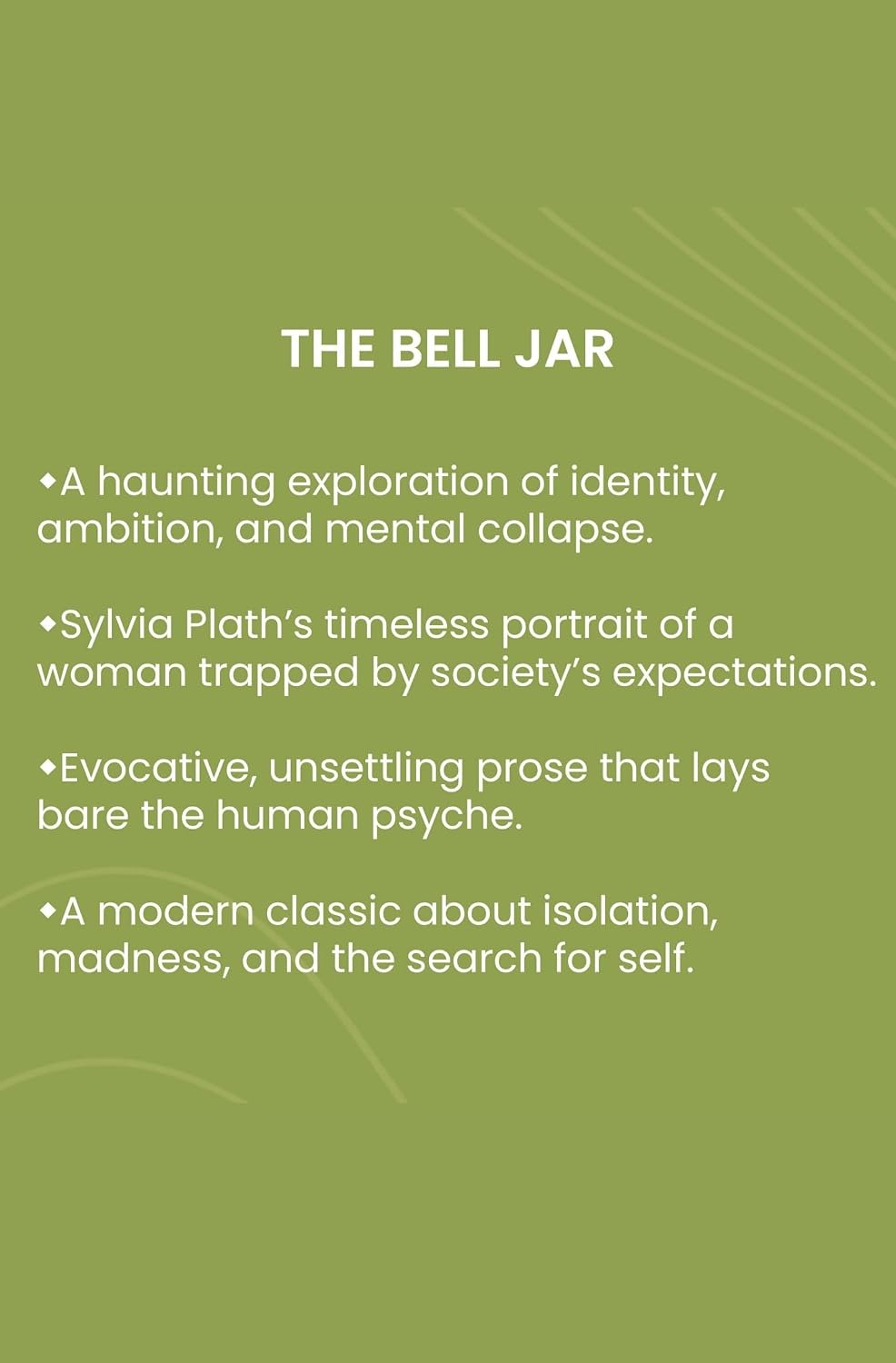 The Bell Jar by Sylvia Plath / Classic Psychological Novel