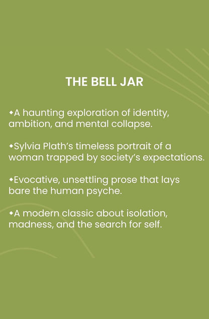 The Bell Jar by Sylvia Plath / Classic Psychological Novel
