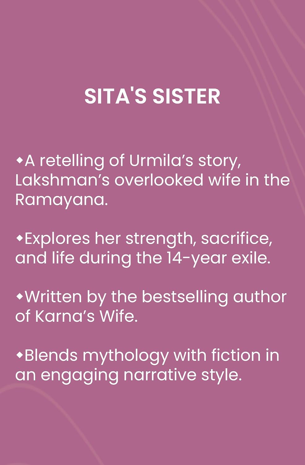 Sita’s Sister – A Retelling of Urmila’s Story