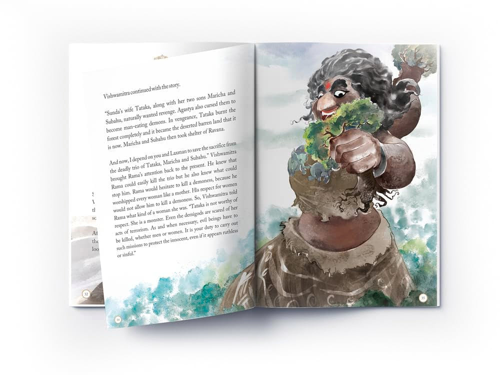 Illustrated Ramayana for Children Deluxe Hardcover Book
