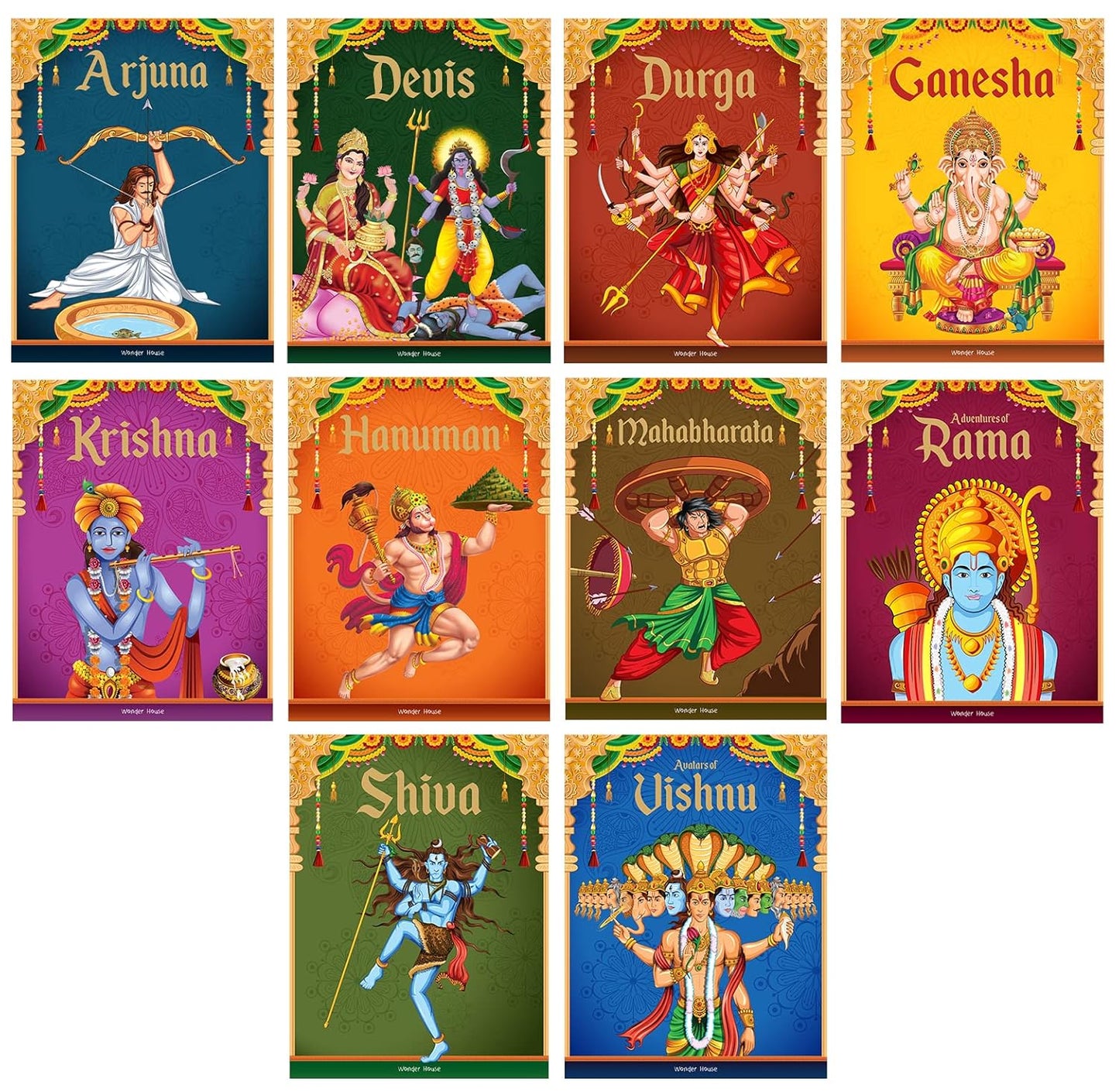 Tales from Indian Mythology Storybook Set for Kids (10-Pack)