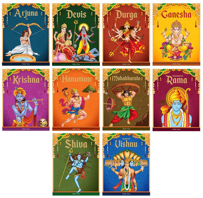 Tales from Indian Mythology Storybook Set for Kids (10-Pack)