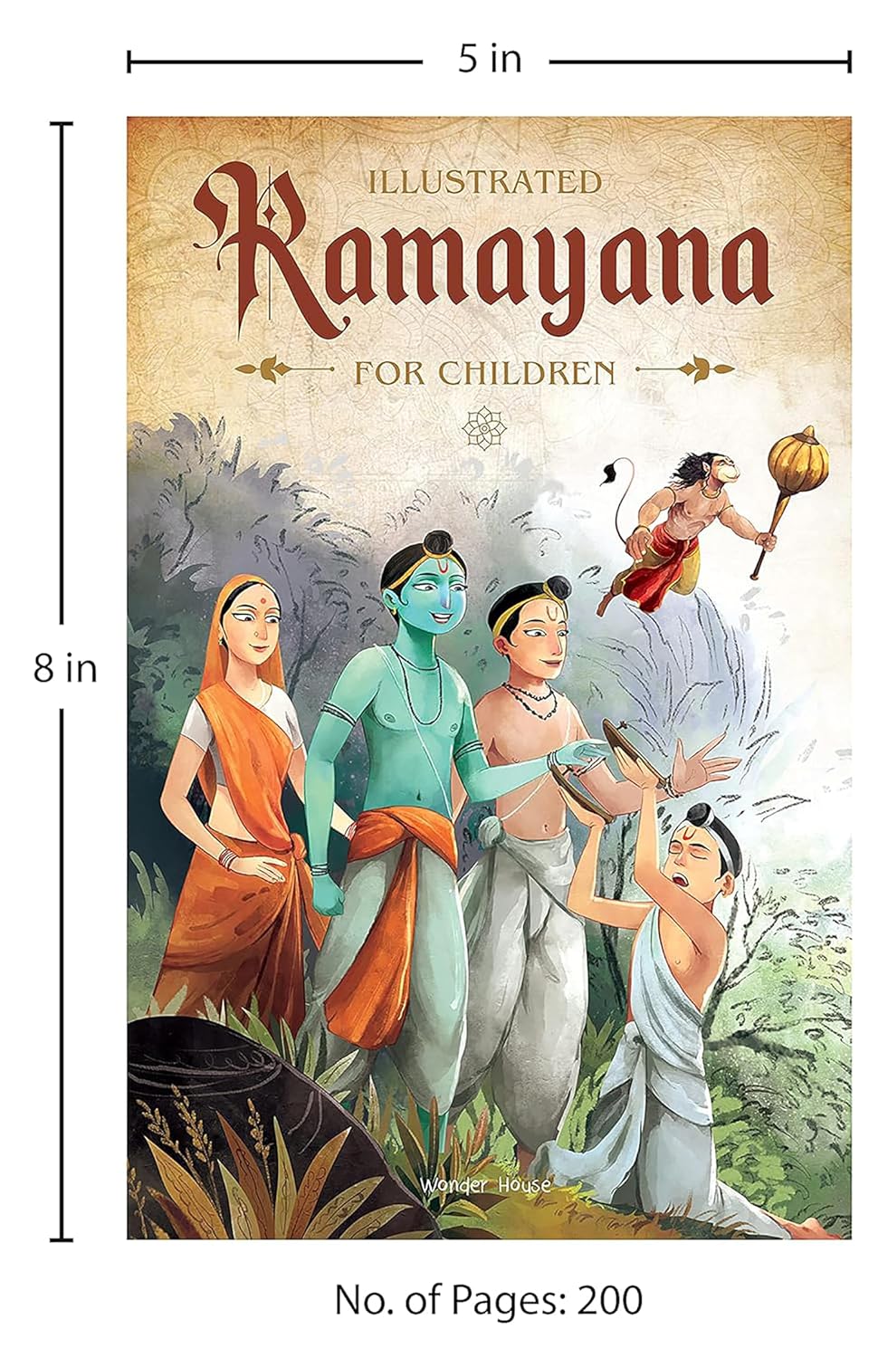 Illustrated Ramayana for Young Readers in Black & White
