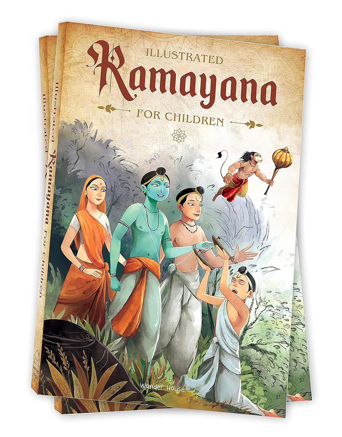 Illustrated Ramayana for Young Readers in Black & White