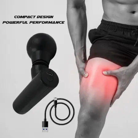 Black Mini Pocket Size Massager, Full Body Massager, Cordless One Button Operation for Body Pain & Relaxation ( black, Standard ).