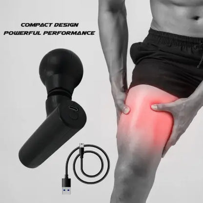 Black Mini Pocket Size Massager, Full Body Massager, Cordless One Button Operation for Body Pain & Relaxation ( black, Standard ).