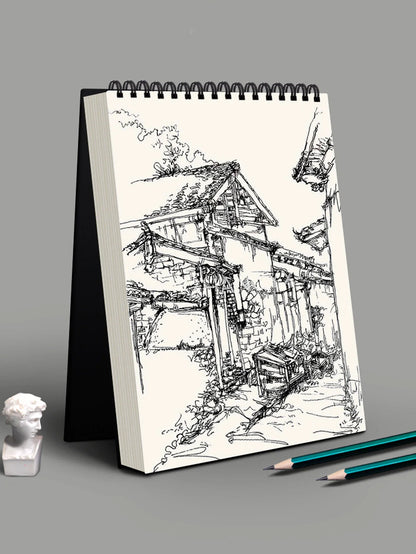 1 Pack 30-Sheets ,Sketch Book, Top Spiral Bound Sketch Pad, Acid Free Art Sketchbook Artistic Drawing Painting Writing Paper For