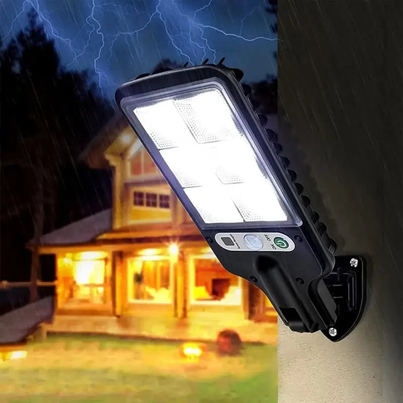 High-Power Solar LED Street Light with Motion Sensor & Remote Control ( default, OS )
