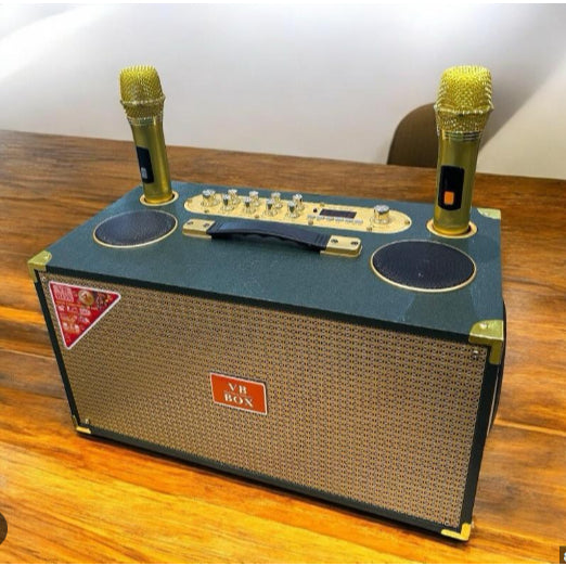 VB-8888 Plus Portable Bluetooth Karaoke Speaker 600W with 2 Wireless Microphones & DSP Echo System