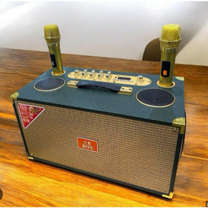 VB-8888 Plus Portable Bluetooth Karaoke Speaker 600W with 2 Wireless Microphones & DSP Echo System